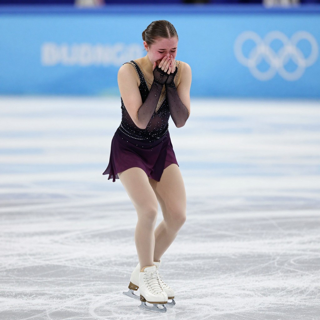 Камила Валиева расплакалась после ошибок в произвольной программе на прокатах